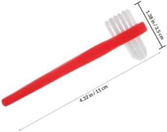 ABOOFAN 8pcs Dual Head Toothbrush Set for Dentures and False Braces Cleaning, Soft Bristle Double Heads Retainer Brush for Oral Care and Dental Hygiene