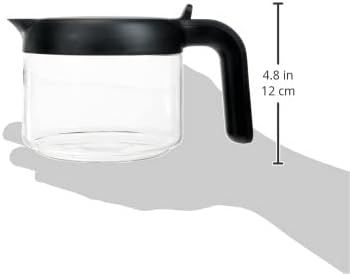 De'Longhi DLSC021 Coffee Machine Accessory Jug - Coffee Pot, Black,Transparent, Glass, Plastic, 0.75 L, 6 Cups