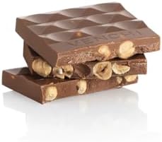 Venchi - NO Added Sugar Milk Hazelnut Bar, 3.52 oz - NO Artificial Sweeteners - With Whole Piedmont Hazelnuts - Gluten Free