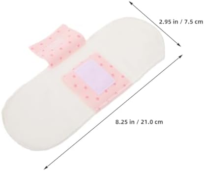 MAGICLULU Reusable Washable Menstrual Pads 2pcs 21cm Cotton Overnight Sanitary Pads with Waterproof Layer Breathable Cloth Panty Liners for Women’s Heavy Flow and Postpartum Use