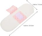 MAGICLULU Reusable Washable Menstrual Pads 2pcs 21cm Cotton Overnight Sanitary Pads with Waterproof Layer Breathable Cloth Panty Liners for Women’s Heavy Flow and Postpartum Use