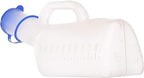 Male Urinal - Urine Bottle with Long Neck, Spout Length 11cm Lid and Handle - 1 Litre CapacityUrinal