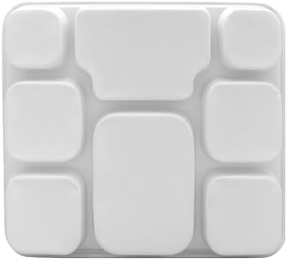 8 Compartment White Disposable Party Thali Plates (100 Pack)