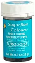 Sugarflair Food Coloring Concentrate Paste, 25 Grams Turquoise