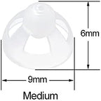 2Pcs Open Domes, M Dome Piece for Earphone in-Ear Rubber Head, Sound Isolating Design Open Dome Piece