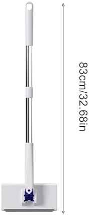 360 Degree Rotating Mop, Automatic Cloth Changing Floor Cleaning Tool with Dust Mop Head, Abs and Stainless Steel Construction for Kitchen Bathroom House Doors Walls and Toilet, Easy Househol