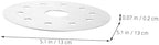 2pcs Stainless Steel Heat Conduction Plate Heat Diffuser Stainless Steel Plate Adapter Induction Cookware Kitchen Accessory Household Heat Conduction Plate Dedicated