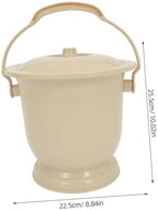 Potty Pee Bucket with Lid for Bedside Use Portable Chamber Pot for Women Men and Elderly Easy to Clean Urinal Bottle with Handle for Home Travel and