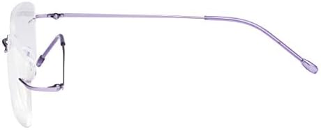 CessBlu Rimless Reading Glasses Design Readers for Women Men