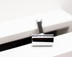 MERKUR 38B Double Edge Safety Razor - Black Handle | Extra Large Barber Pole Grip Brass Handle | Made in Germany | Plastic-Free | Two Piece Design | Closed Comb | Straight Bar