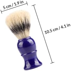 4pcs Men’s Mustache and Beard Brush Set with Plastic Handle, Natural Bristle Shaving Brush for Beard Cleaning and Grooming, Portable Personal Care Accessory for Wet Shaving at Home