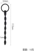 Men's Flexible Hollow Fitness Rod Black Lightweight Urethral Probe 6 Types of Workout Accessories-ushlM34 (6PCS)