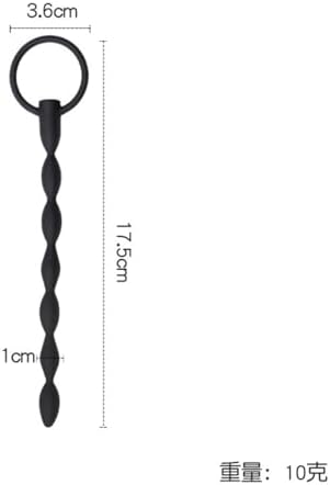 Men's Flexible Hollow Fitness Rod Black Lightweight Urethral Probe 6 Types of Workout Accessories-ushlM34 (6PCS)