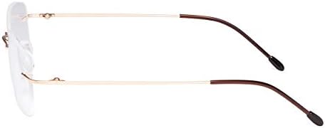 CessBlu Rimless Reading Glasses Design Readers for Women Men