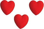 Oasis Supply Edible Red Heart Sugar Decorations, 3/4" | Hand-Painted Cupcake & Cake Toppers | Valentine’s Day & Mother’s Day Treats | Gluten-Free, Nut-Free, Dairy-Free | 18 Count