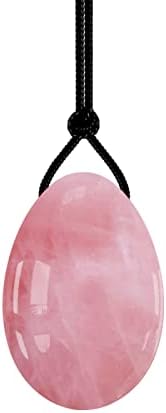 Natural Rose Quarts Yoni Egg Set Obsidian Kegel Exercise Jade Egg Crystal Balls Jade Yoni Egg,Rose Quartz,45x30mm