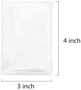 400 Clear Treat Cello Bags and Ties 3'' x 4'' (7.6 x 10.2cm) for Lollipop Cake Pop Candy Buffet Chocolate Cookie Wedding Supply