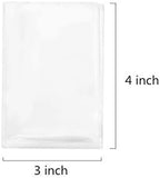 400 Clear Treat Cello Bags and Ties 3'' x 4'' (7.6 x 10.2cm) for Lollipop Cake Pop Candy Buffet Chocolate Cookie Wedding Supply