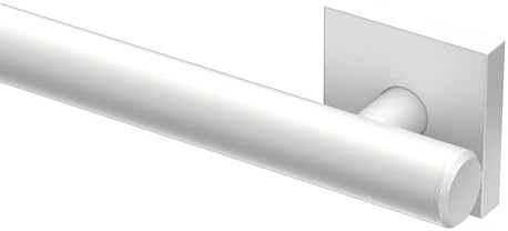 Gatco 944W Elevate 24" L Grab Bar, Matte White/ADA Compliant Stainless Steel Safety Grab Bar for Bathroom