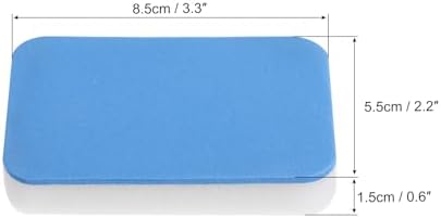 PATIKIL Table Tennis Rubber Care Sponge, 4 Pack Ping Pong Paddle Cleaning Sponge Racket Pat Cleaner, Blue White