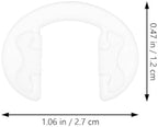 GLEAVI Silicone Nose Pads for Glasses 10Pcs Clear Anti-Slip Eyeglass Nose Cushions Soft Bridge Pads Replacement for Full Frame Glasses and Sunglasses Accessories
