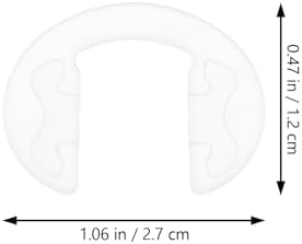 GLEAVI Silicone Nose Pads for Glasses 10Pcs Clear Anti-Slip Eyeglass Nose Cushions Soft Bridge Pads Replacement for Full Frame Glasses and Sunglasses Accessories