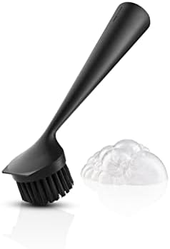 EVA SOLO | Dishbrush Nylon | Robust Washing-up Brush with a Practical & Effective Kitchen Scrubber Edge | Multipurpose Cleaning Brush | Danish Design, Functionality & Quality | Black