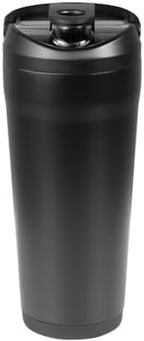 HydroJug 24 oz New Stainless Steel Shaker – Insulated, Leakproof, BPA-Free with Silent Mixing Grate – No Clumps, No Noise – Premium Shaker for Fitness, Sports & Everyday Use, Black