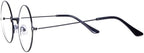 ALVOGIMOR 2 Pairs of Wizard Glasses, Old Men Round Wire Costume Glasses Accessories for Men Women Halloween Santa Dress Up