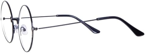 ALVOGIMOR 2 Pairs of Wizard Glasses, Old Men Round Wire Costume Glasses Accessories for Men Women Halloween Santa Dress Up