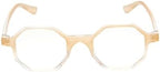 R786C Hexagonal Blue Light Blocking Reading Glasses Men Women Trendy Fashion Computer Readers Gaming Work TV Phones