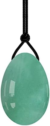 MYMEO 40X25mm Drilled Kegel Balls 16 Types Natural Jade Eggs Massage Ball Kegel Exercise Yoni Eggs,Aventurine Eggs