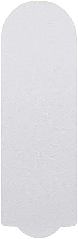 ForPro Professional Collection Stainless Steel Pedi File Refill, 180 Grit, White, EZ-Strip Peel Pedicure Refill Pads, 1.25” W x 4” L, 50-Count