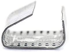 QWORK Strapping Open Seal, 200 Pcs Banding Clip Snap-On Gripper Strap Clip for 1/2" Width Strap