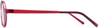 Readers Readers.com Reading Glasses, Metal Round Style for Men and Women - Red/Purple, +2.50