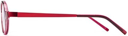 Readers Readers.com Reading Glasses, Metal Round Style for Men and Women - Red/Purple, +2.50