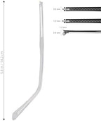 TEHAUX 1 Pair Metal Glasses Arms Replacement, Universal Glasses Temple - Convex Teeth Eyeglass Arms Legs for Eyewear Sunglasses Repair, Silver