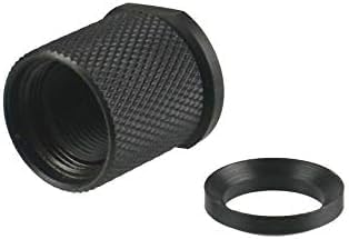 Steel Adapter to Convert 1/2x36 TPI Thread to 5/8x24 TPI Thread or with Thread Protector, Free Crush Washer (Adapter+ Thread Protector)