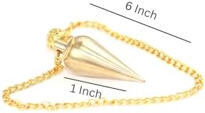 Jet International Jet Brilliant Brass Cone Pendulum Healing Dowsing Metal Reiki Results Healing Crystals