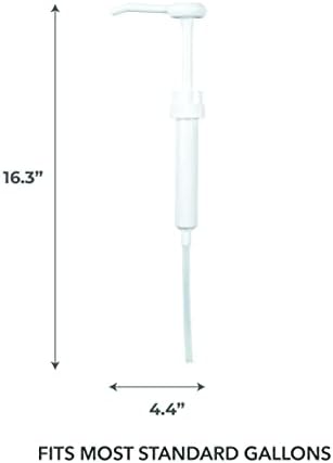 Ginger Lily Farms Premium Gallon Pump, Dispenses One Ounce Per Pump, Fits Most Standard Gallon Bottles and Containers