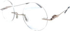 The Steve, Totally Round Rimless Reading Glasses, Unisex Stylish Circle Readers