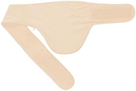 EXTREME Beige Soft Vertical Ostomy Support Belt – Hernia, Colostomy & Urostomy Support for Men & Women (Left Side, Size 4 = 36" to 38")
