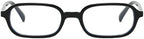 YAMEIZE Rectangle Blue Light Glasses for Women Men Small Narrow 90S Blue Light Blocking Glasses for Computer