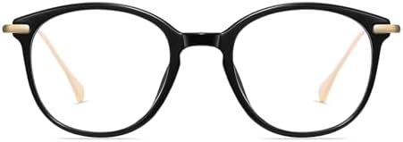 LJCZKA Blue Light Blocking Glasses Women Men Retro Round Eyewear Frame Computer Cat Eye Glasses Clear Lens Eyeglasses