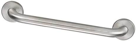 Design House 514091 Commercial Safety Grab Bar for Bathtubs and Showers - 12-inch Polished Stainless Steel Handicap Grab Bar - 1 Count