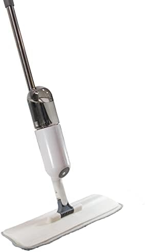 360 Microfiber Rotatable Spray Mop - Rotatable & Adjustable - Wet Or Dry Floor Cleaning - 410ML Water Tank Sprayer, 2 Microfiber Reusable Pads & Kitchen Scrubber