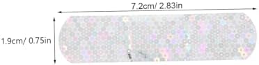HANABASS 100Pcs Glitter Adhesive Bandages for Wound Care Glitter Band Strips for Skin Protection Breathable and Safe Design for Daily Use and Sharing