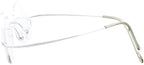CessBlu Titanium Circle Reading Glasses Bendable Rimless Round Reader Eyeglasses for Men Women Reading