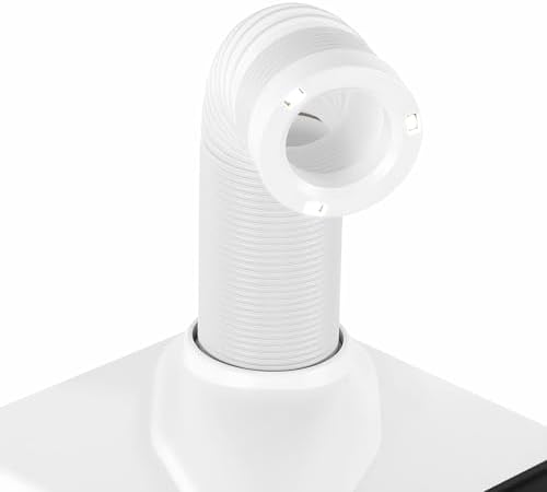 Dentistry Vacuum Cleaner, 60W Powerful Electric Dental Vacuum Cleaner Dust Collector Extractor Polishing Dust Suction Machine, Portable Dust Suction Machine for Polishing US Stock (White)