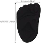 4 Pairs 4d Sponge Front Palm Pads for High Heels, Soft Breathable Forefoot Insoles with Sweat Absorption, Anti-Slip Half Size Cushions for Relief and Foot Comfort
